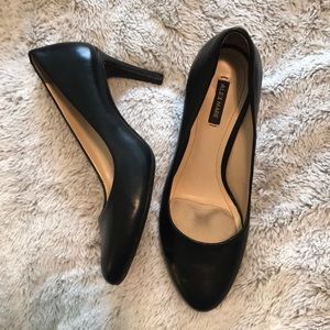 alex marie black genuine leather heels